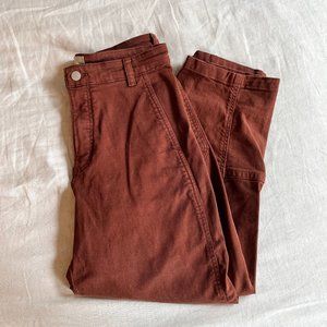 Everlane Utility Barrel Pant in Rosewood